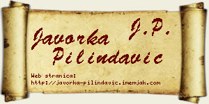 Javorka Pilindavić vizit kartica